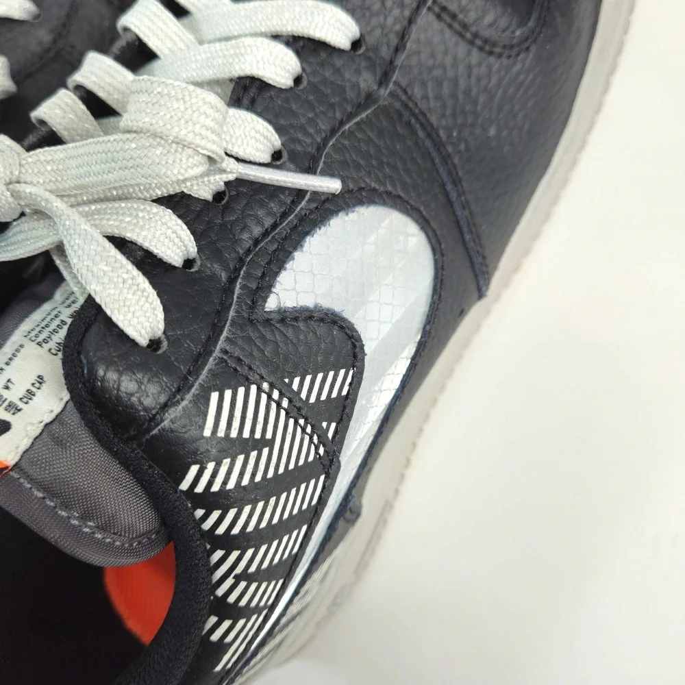 Nike Air Force 1 Low Black Grey‎ Orange DH0955 001 Men's Shoes Size 12
